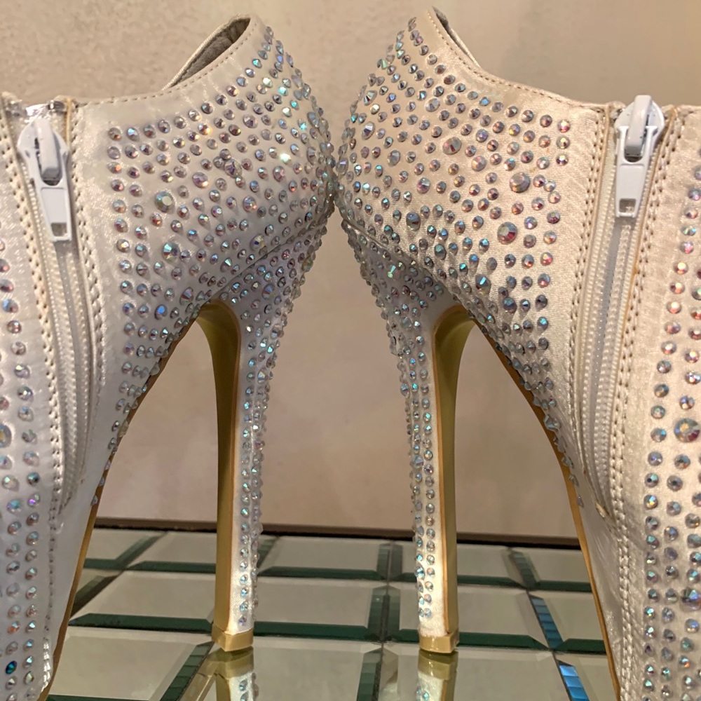 Rhinestone Platform Ankle Boot - image 6